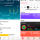 From left to right: the Apple heart-rate experience versus the Fitbit heart rate experience. Then the Apple Health app experience versus the Fitbit app.